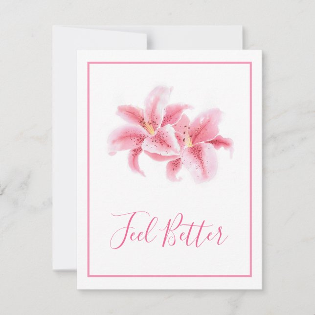 Rosa Stargazer Lilies (Framsida)