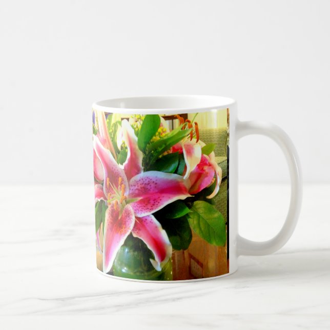 rosa stargazer liljekaffe mugg (Höger)