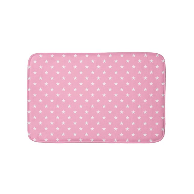Rosa Stars Bath Mat Badrumsmatta (Framsidan)
