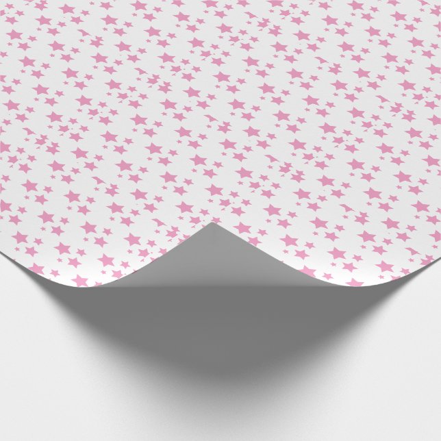 Rosa Stars Modern design - Papper radbrytning Presentpapper (Hörn)
