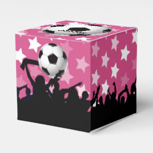 Rosa Stars Ocer Ball och Fläkt Presentaskar