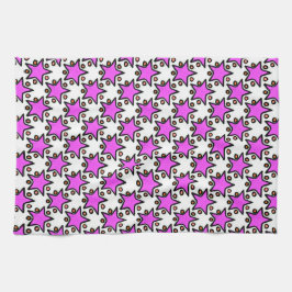 Rosa Stars Towels Kökshandduk