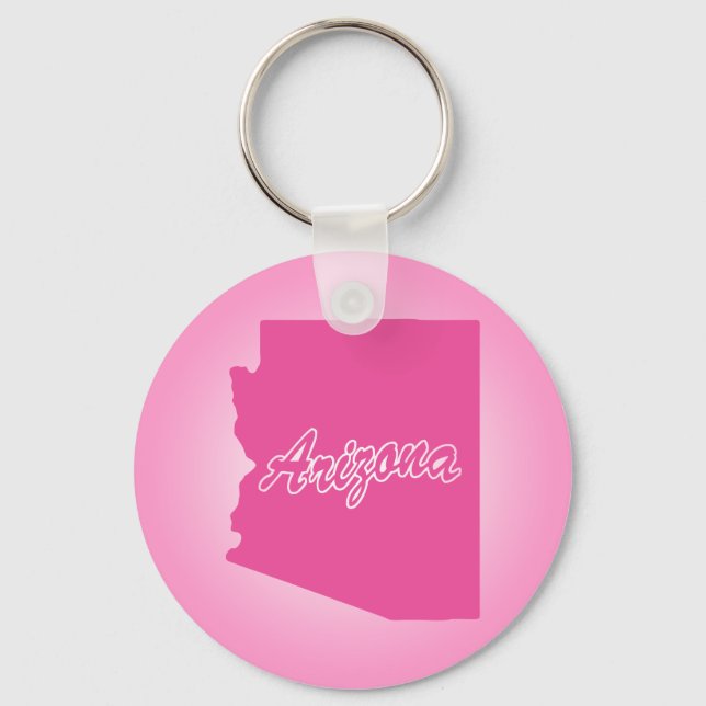 Rosa State Arizona Keychain Nyckelring (Framsida)