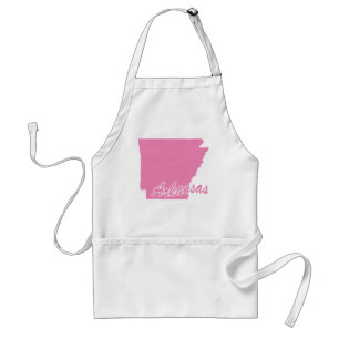 Rosa State Arkansas Vuxen Apron Förkläde