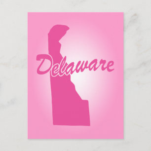 Rosa State Delaware-vykort Vykort