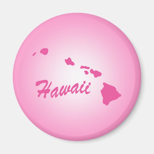 Rosa State Hawaii Magnet (Framsidan)