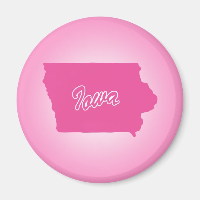 Rosa State Iowa Magnet (Framsidan)