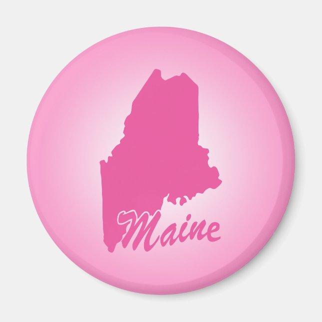 Rosa State Maine Magnet (Framsidan)