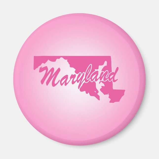 Rosa State Maryland Magnet (Framsidan)