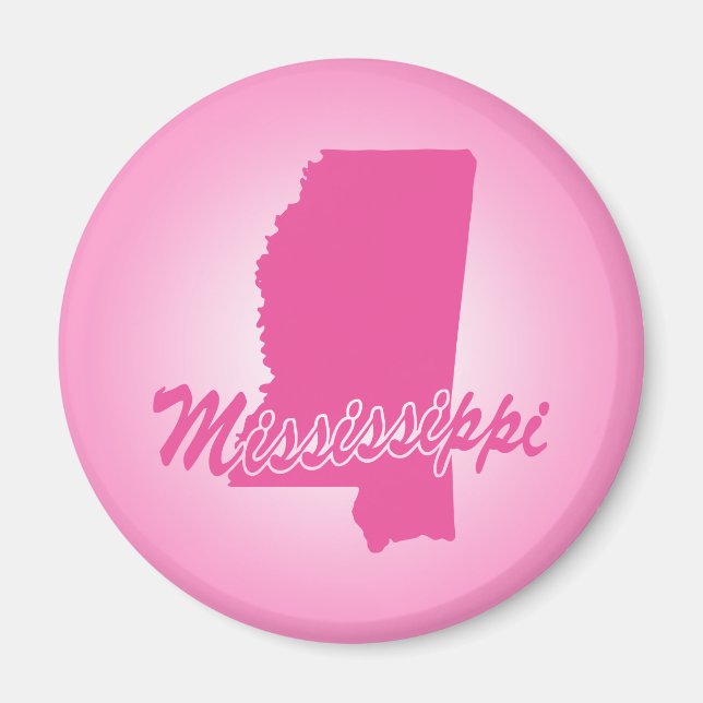 Rosa State Mississippi Magnet (Framsidan)