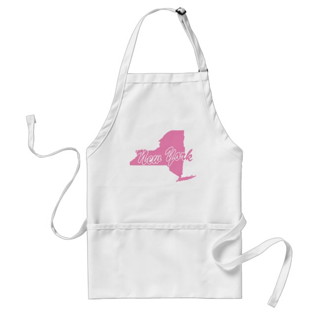Rosa State New York Vuxen Apron Förkläde (Framsidan)
