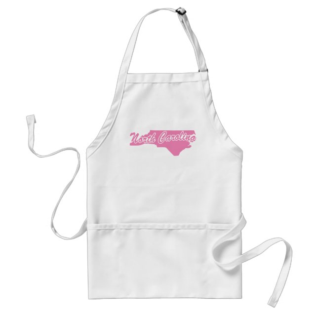 Rosa State North Carolina Vuxen Apron Förkläde (Framsidan)