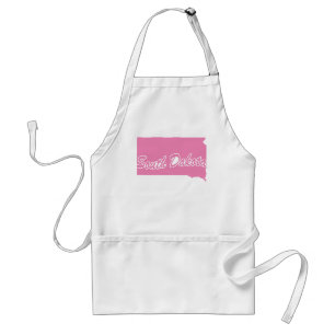 Rosa State South Dakota Vuxen Apron Förkläde