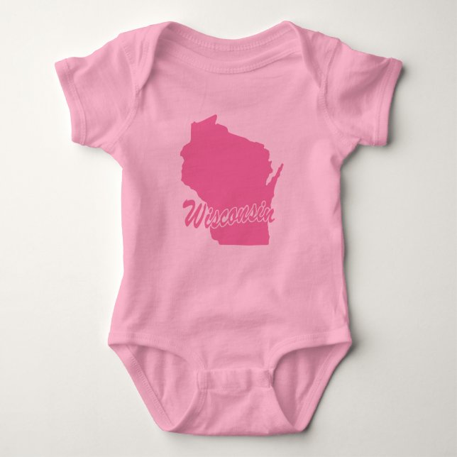 Rosa State Wisconsin Tee Shirt (Framsida)