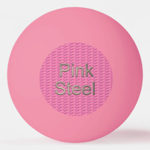 Rosa Steel 1 stjärna orange Glow ping Pong boll