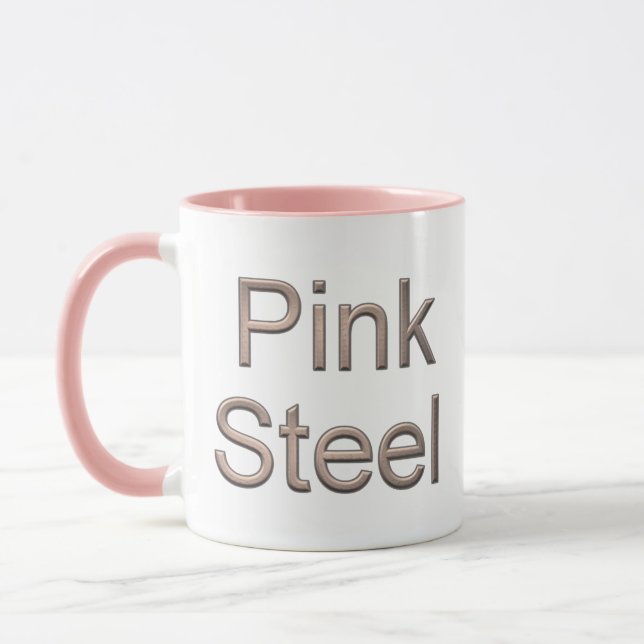 Rosa Steel combo mugg (Vänster)