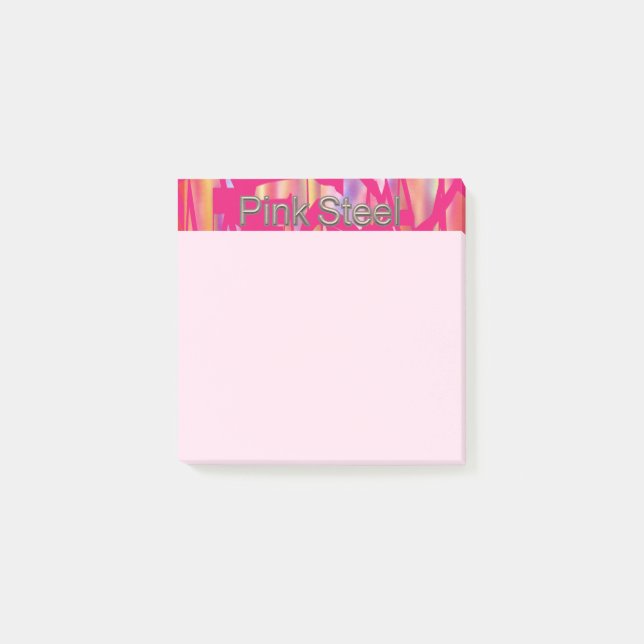 Rosa Steel Shock rosa rosa Note dynors Post-it Block (Framsida)
