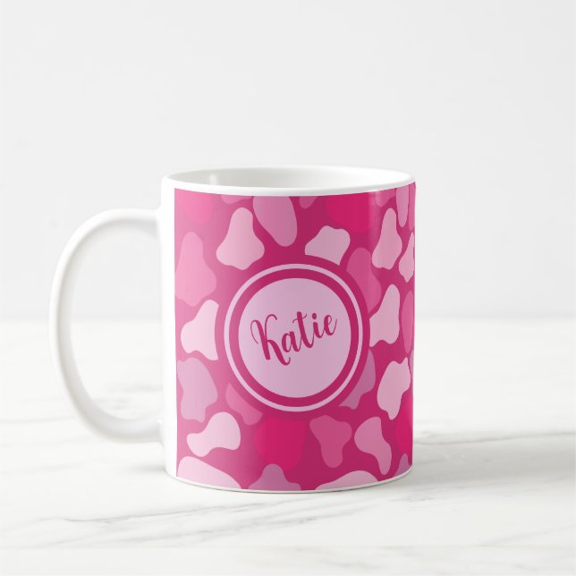 Rosa stenmönster- kaffemugg (Vänster)