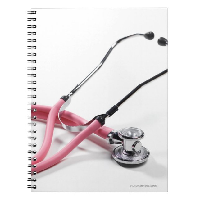 Rosa Stethoscope Anteckningsbok (Framsidan)
