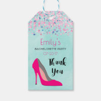 Rosa Stiletto Heel Bachelorette Party Tack