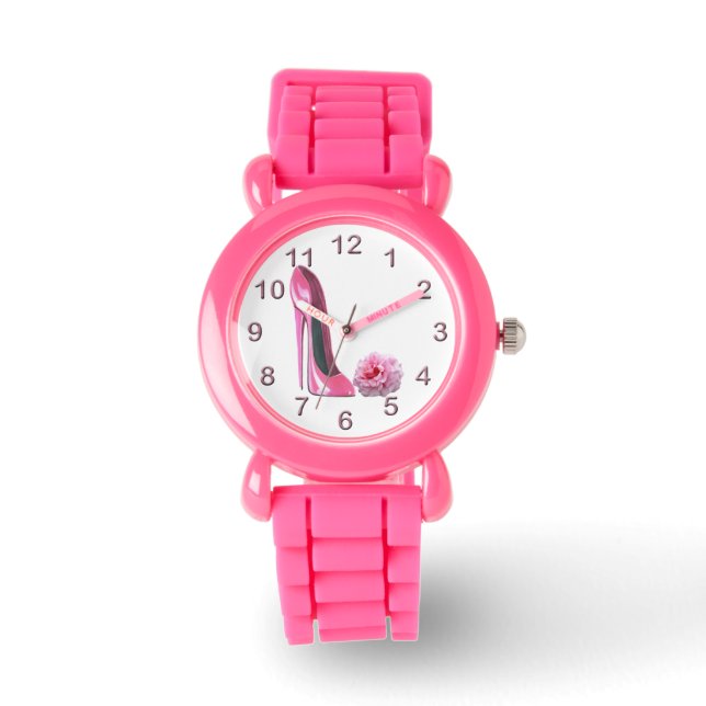 Rosa Stiletto och Ro Watch Armbandsur (Framsida)