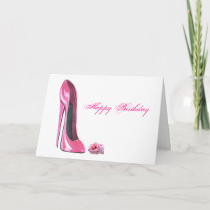 Rosa Stiletto Shoe och Ro Kort