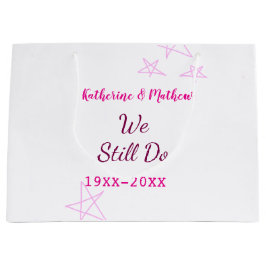 Rosa stjärnor Vow-årsdagen för förnyelse av bröllo