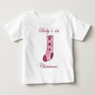 Rosa Stocking Baby 1st jul Tee Shirt