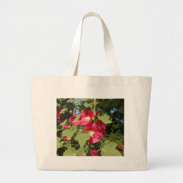 Rosa stockrosor jumbo tygkasse