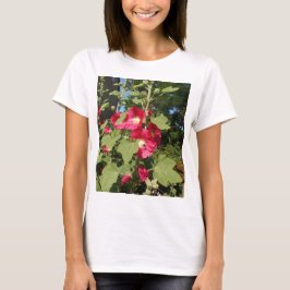 Rosa stockrosor t-shirt