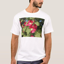 Rosa stockrosor tee shirt