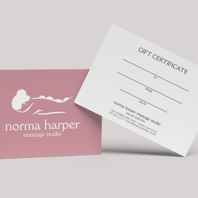 Rosa Stone Massage Therapist Day Spa Gift Card (Skapare uppladdad)
