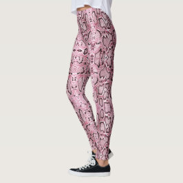 Rosa Stonewaschad Anaconda Snakeskin Leggings