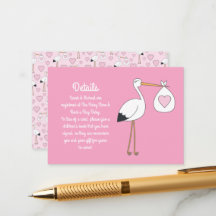 Rosa Stork Baby Shower