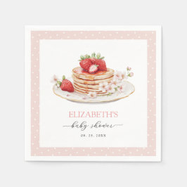 Rosa Strawberry Baby Brunch Pappersservett