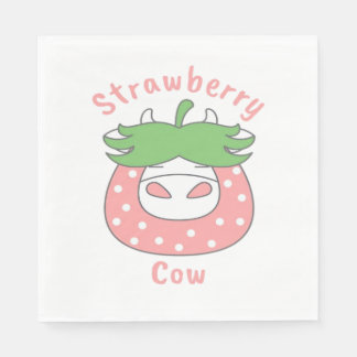 Rosa Strawberry Cow Classic T-Shirt Pappersservett