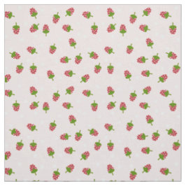 Rosa Strawberry Cute Mönster Kawaii Girly Tyg