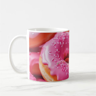 Rosa Strawberry Donuts Kaffemugg