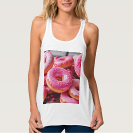 Rosa Strawberry Donuts Linne Med Racerback