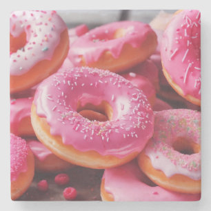 Rosa Strawberry Donuts Stenunderlägg