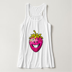Rosa Strawberry Linne Med Racerback