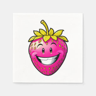 Rosa Strawberry Pappersservett