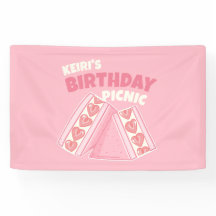 Rosa Strawberry Sandwich Birthday Picnic Party