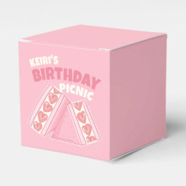 Rosa Strawberry Sandwich Birthday Picnic Party Presentaskar