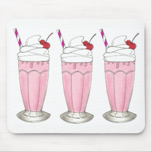 Rosa Strawberry Shake Ice Cream Milkshake Foodie Musmatta