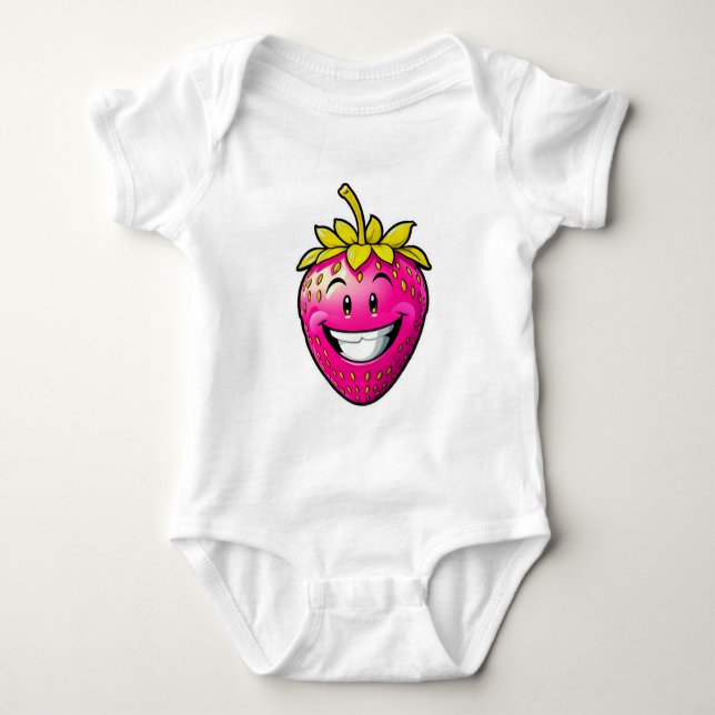 Rosa Strawberry T Shirt (Framsida)