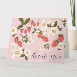 Rosa Strawberry, vikt tackkort