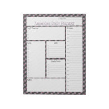 Rosa Streamer Abstract Design Daily Planner
