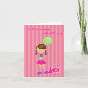 Rosa, stripe, Bowling Girl Tack Kort