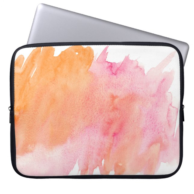 Rosa struktur orange laptop fodral (Framsidan)